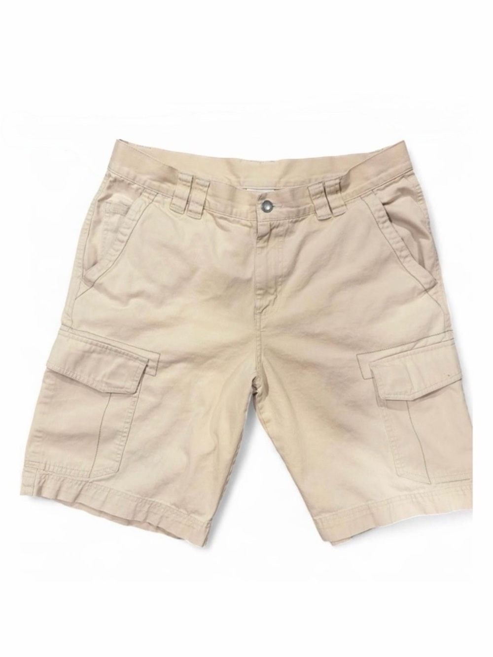 Columbia Beige Men’s Cargo Shorts Hits at Knee Size W34